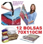 X12 UNIDADES BOLSAS AL VACIO PARA ROPA FUNDA GUARDA ROPA AHORRA ESPACIO 70X110